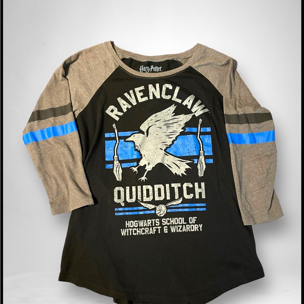 OFFICIAL HARRY POTTER RAVENCLAW QUIDDITCH 3/4 SLEEVE SHIRT SIZE MEDIUM